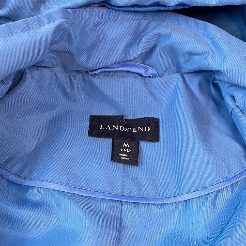 Lands' End Women's Utility Jacket in Vibrant Blue.  Size M. - Picture 3 of 7